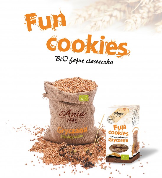 Bio fajne ciasteczka Fun cookies gryczane